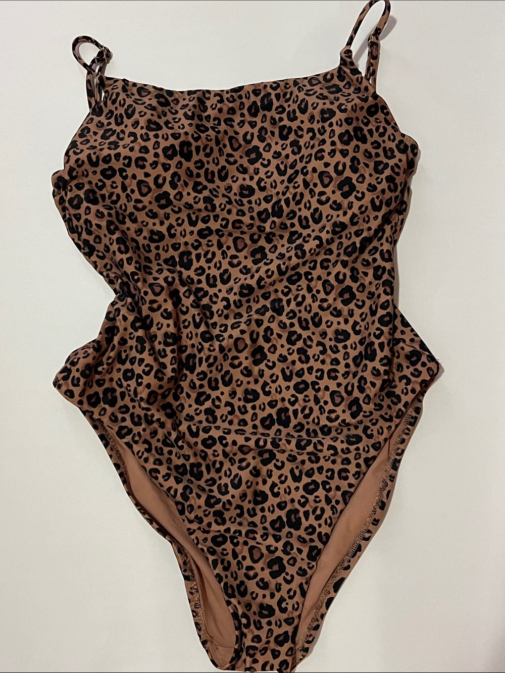 Target Brown Leopard Print One-Piece Swimsuit